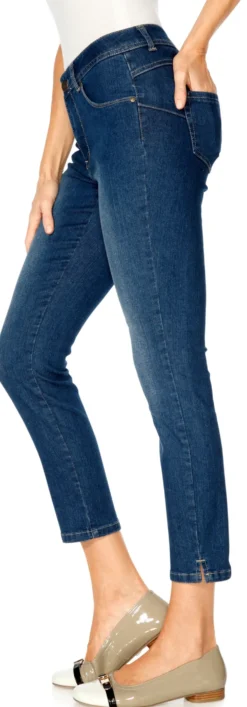7/8-Jeans mit Power-Mesh