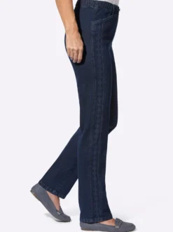 Jeans mit Reißverschluss-Blende