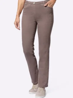 Jeans mit Reißverschluss-Blende