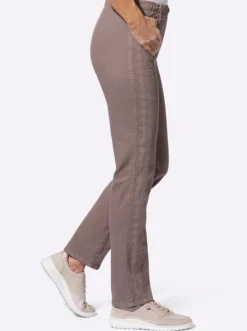 Jeans mit Reißverschluss-Blende