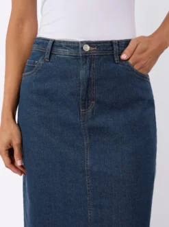 Jeansrock in 5-Pocket-Form