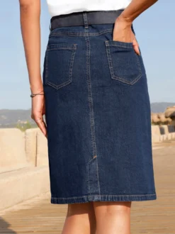 Jeansrock in 5-Pocket-Form