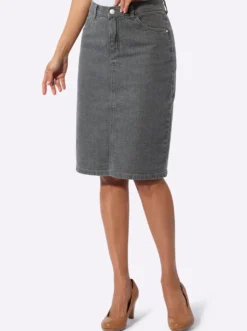 Jeansrock in 5-Pocket-Form