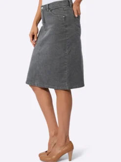 Jeansrock in 5-Pocket-Form