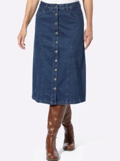 Jeansrock in Stretch-Qualität