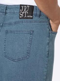 Jeansrock mit Gehschlitz vorne