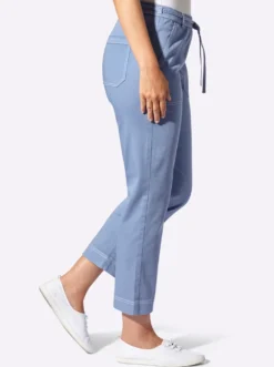 7/8-Jeans Schlupfform, mit Dehnbund
