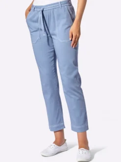 7/8-Jeans Schlupfform, mit Dehnbund