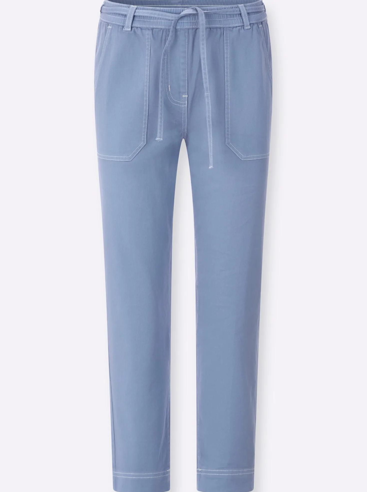 7/8-Jeans Schlupfform, mit Dehnbund