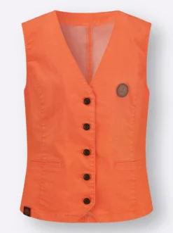Jeansweste in Stretch-Qualität