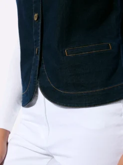 Jeansweste mit Leistentaschen