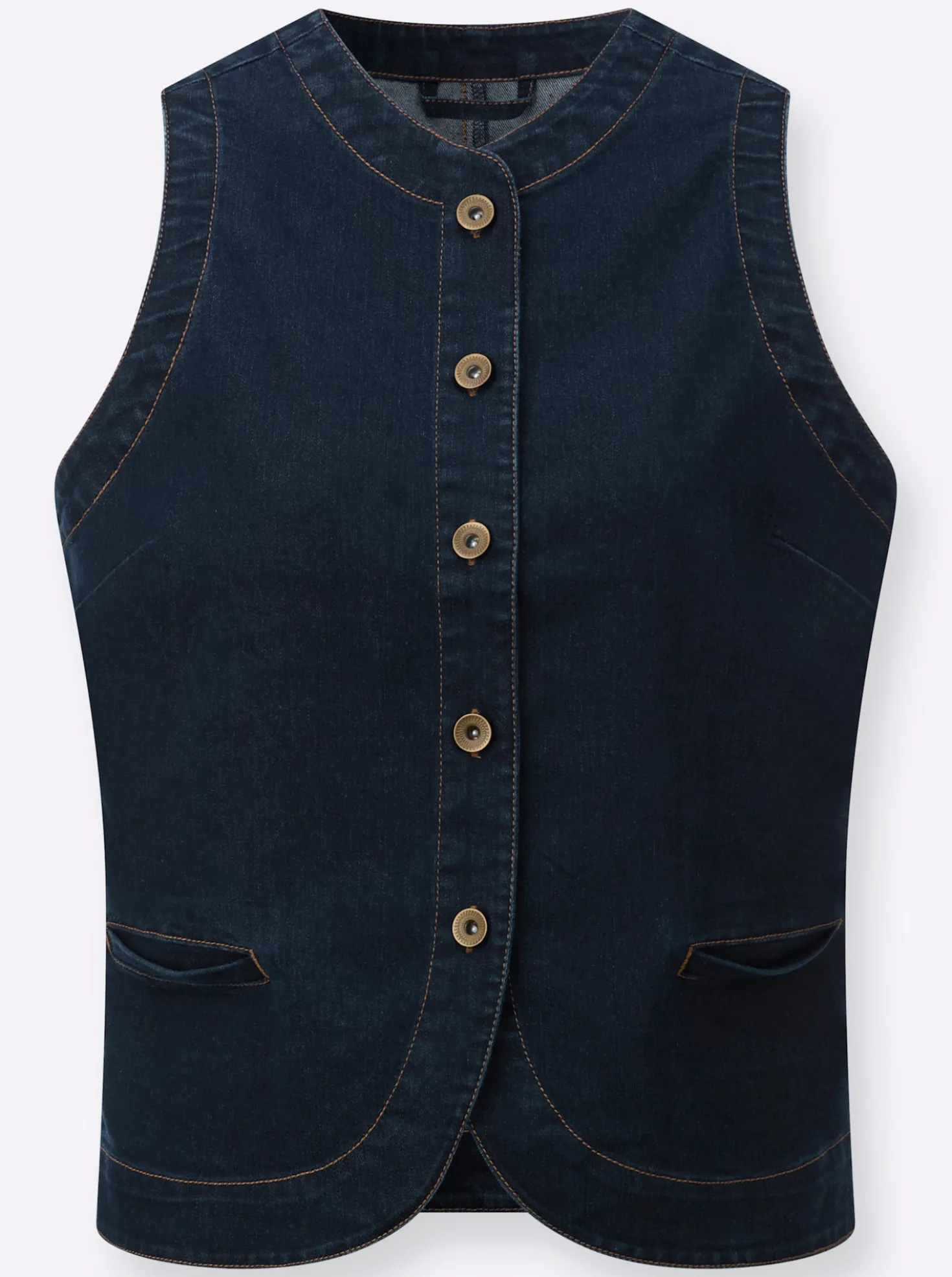 Jeansweste mit Leistentaschen