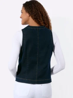 Jeansweste mit Leistentaschen