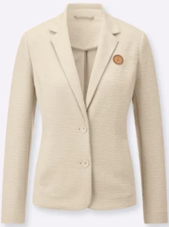 Jerseyblazer in Interlock-Qualität
