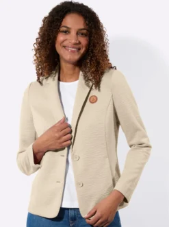 Jerseyblazer in Interlock-Qualität