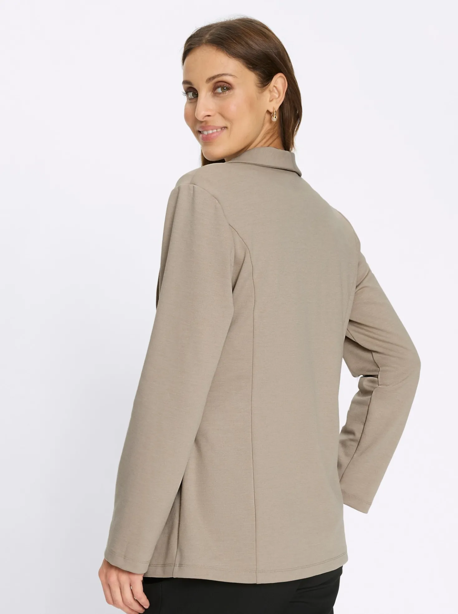 Jerseyblazer mit Satinband