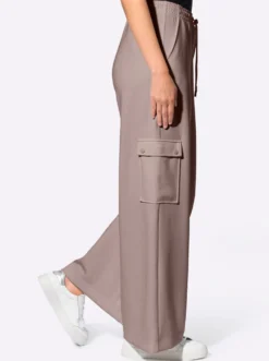 Jerseyhose mit Cargo-Taschen