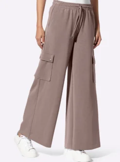 Jerseyhose mit Cargo-Taschen