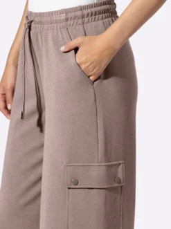 Jerseyhose mit Cargo-Taschen
