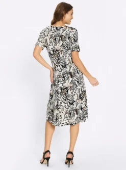 Jerseykleid im Animal-Dessin