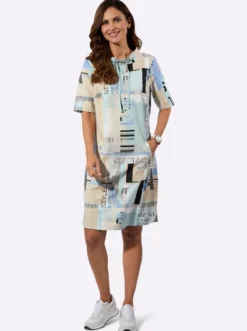 Jerseykleid mit Lettering-Print