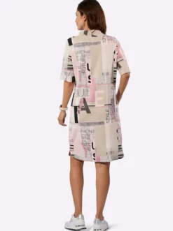 Jerseykleid mit Lettering-Print