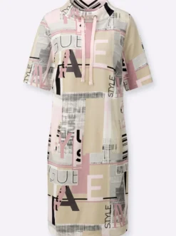 Jerseykleid mit Lettering-Print