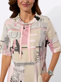 Jerseykleid mit Lettering-Print