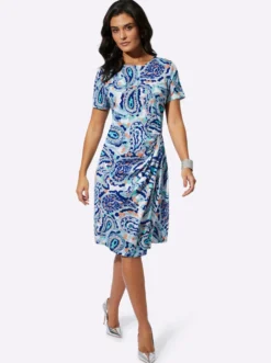 Jerseykleid mit Raffungen