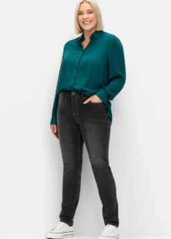 Klassische Bluse aus Twillqualität