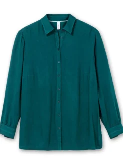 Klassische Bluse aus Twillqualität
