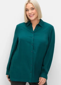 Klassische Bluse aus Twillqualität