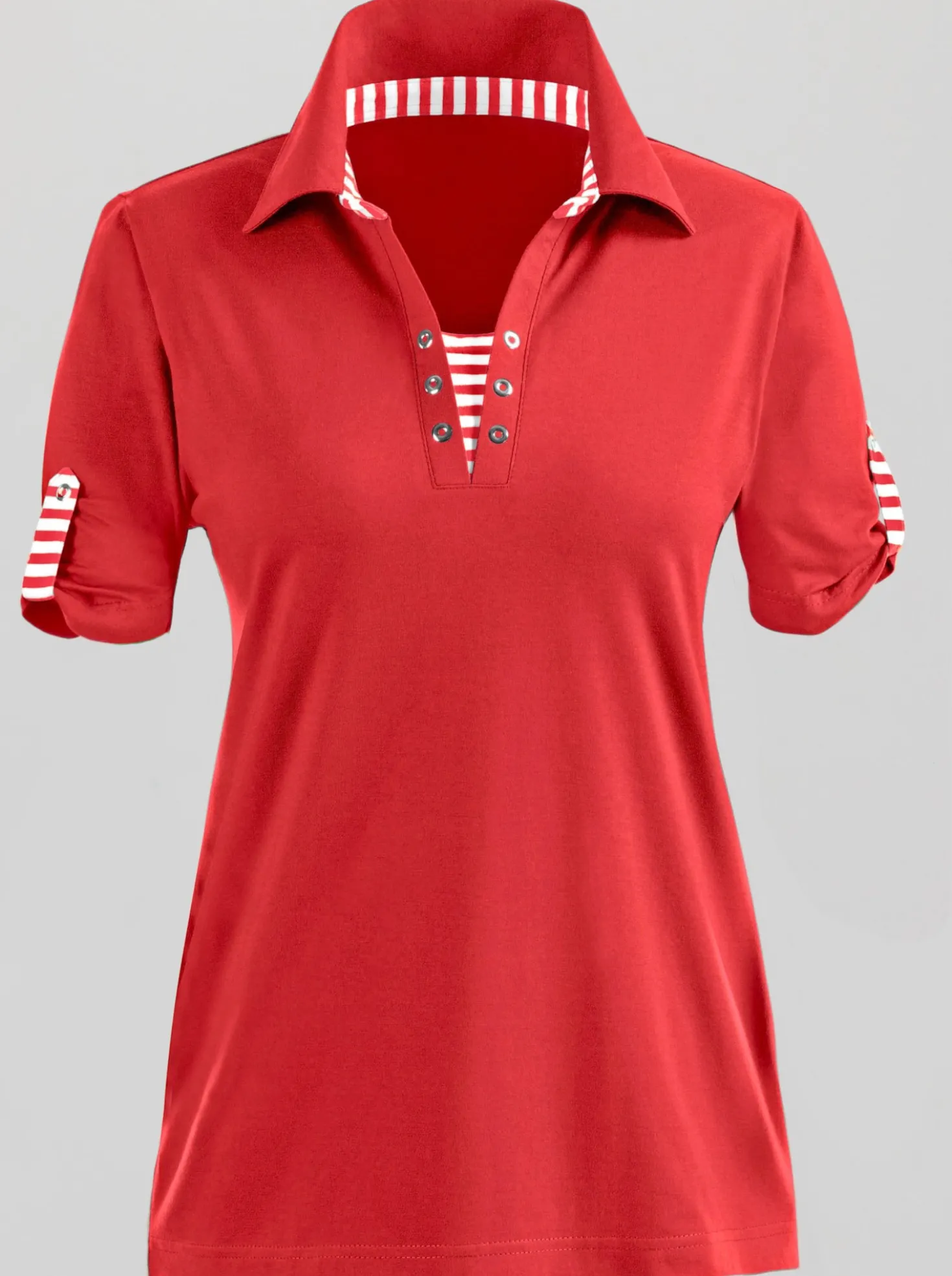 Kurzarmshirt figurnahe Form