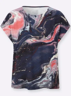 Kurzarmshirt mit überschnittenen Schultern