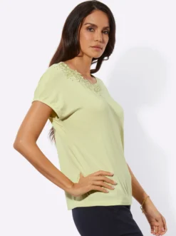 Kurzarmshirt mit Modal