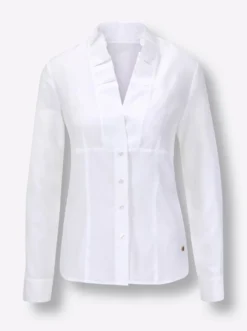 Langarm-Bluse mit Taillierung