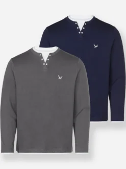 Langarmshirt im Doppelpack