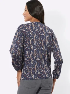 Langarmshirt in floralem Muster