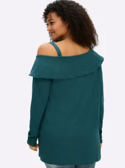 Langarmshirt in modischer Asymmetrie