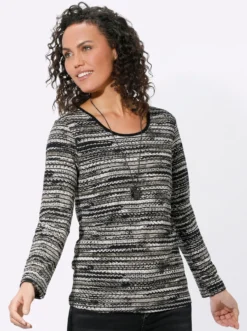 Langarmshirt mit Ringel-Muster