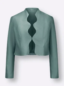 Lederblazer im Bolero-Stil