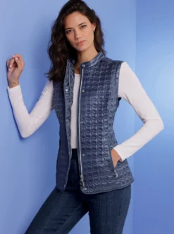 Leichtdaunenjacke mit abnehmbaren Ärmeln