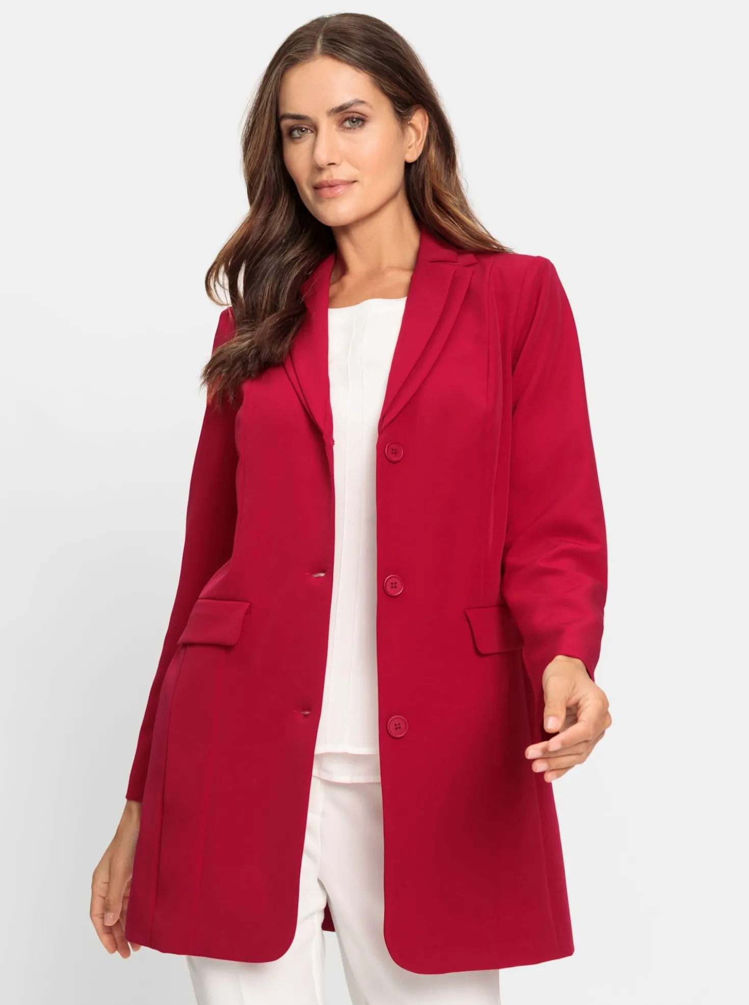 Longblazer mit doppeltem Revers
