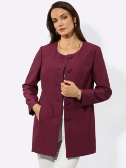 Longblazer mit Nahttaschen