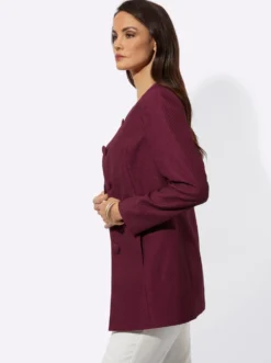 Longblazer mit Nahttaschen