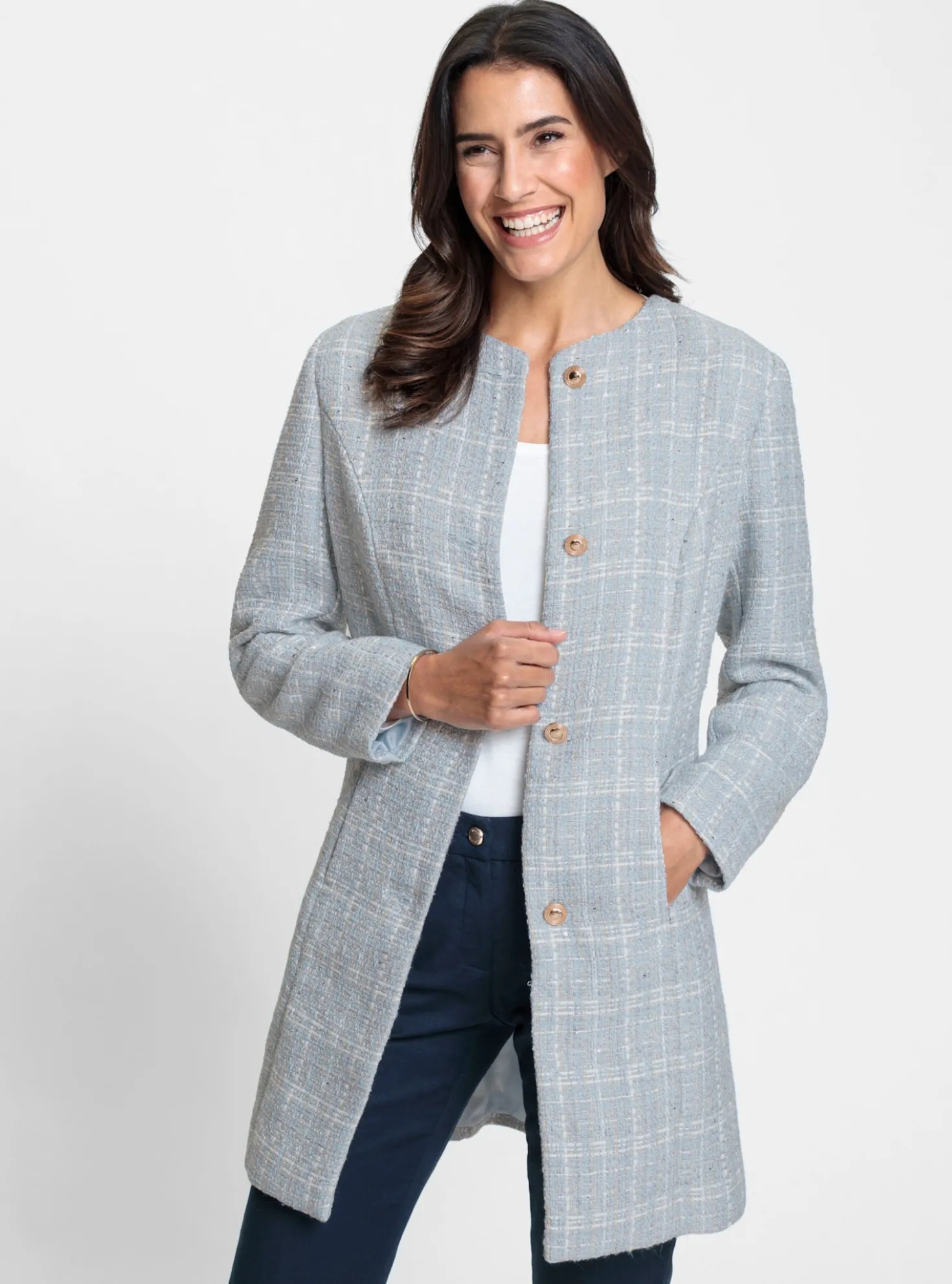 Longblazer mit Pailletten