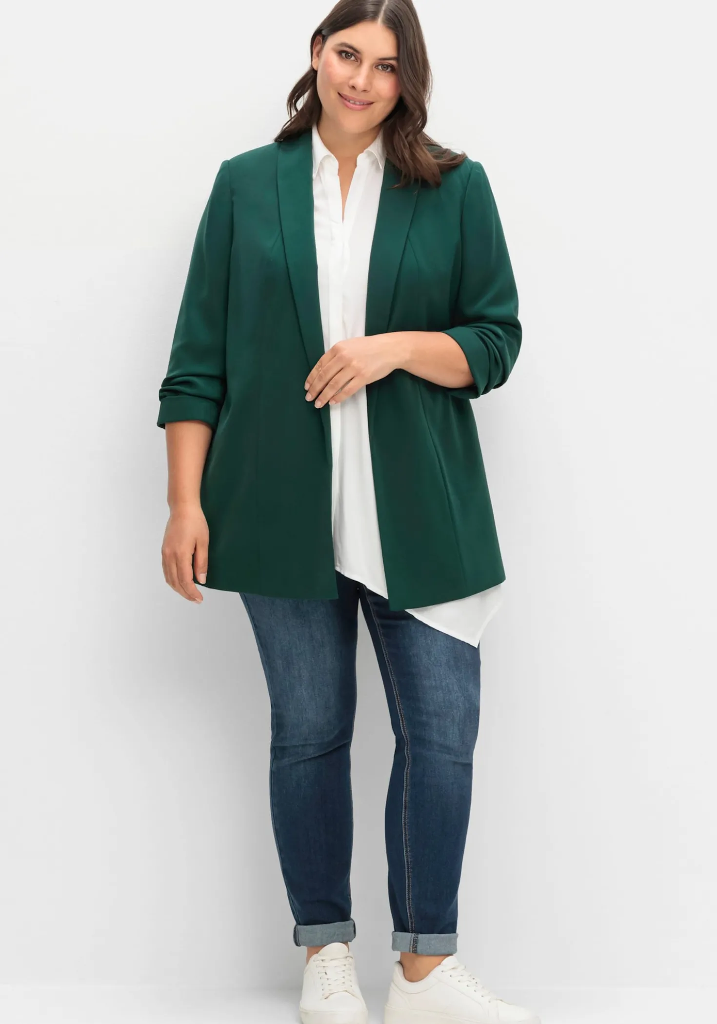 Longblazer mit Schalkragen