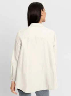 Longbluse in weiter A-Linie