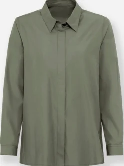Longbluse in weiter A-Linie