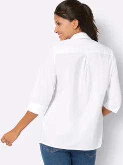 Longbluse mit Biesenverzierung